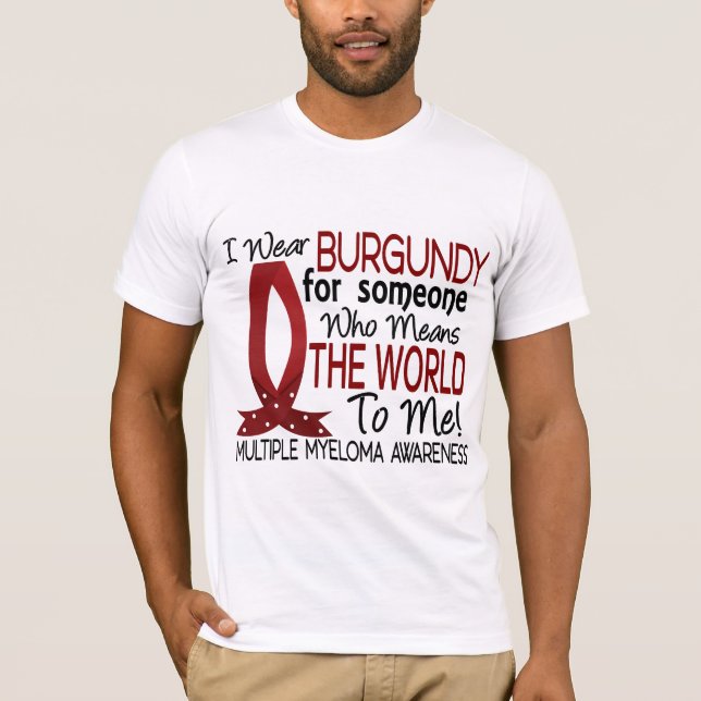 Camiseta Significa-me o mundo mieloma múltiplo (Frente)
