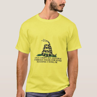 Camiseta Significado da bandeira de Gadsden defendido