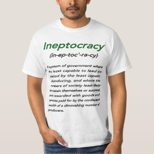 Camiseta Significado do T de Ineptocracy