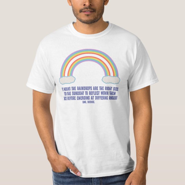 Camiseta Significado dobro do arco-íris (Frente)