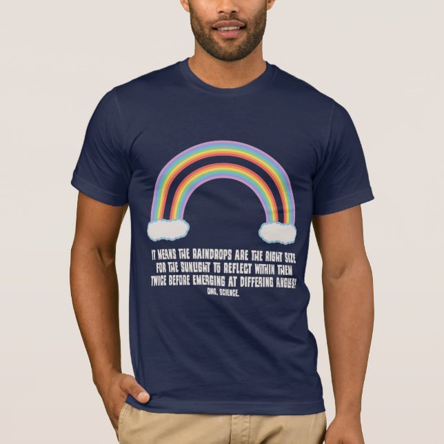 Camiseta Significado dobro do arco-íris (Frente)