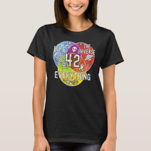 Camiseta Significado Engraçado e Nerdy da Vida 42 Diagrama