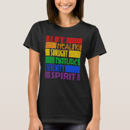 Camiseta Significados do arco-íris (LGBT Gay Lésbica Transg