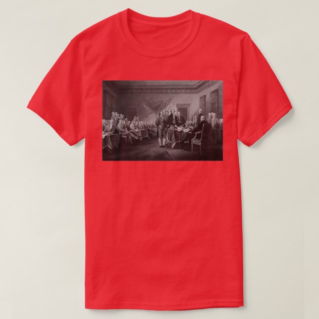 Camiseta Signing The Declaration of Independence (Frente do Design)