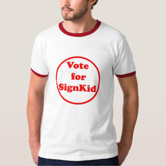 Camiseta signkkid do voto 4