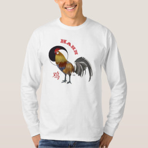 Camiseta Signo chinês de animal galo alpargata