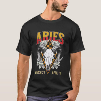 Camiseta Signo do Zodíaco Áries Constelação Aniversário Hor
