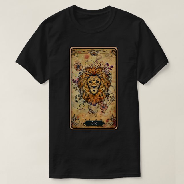 Camiseta Signo Solar de Leão (Frente do Design)