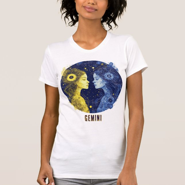 Camiseta Signo Zodiacal de Gêmeos (Frente)