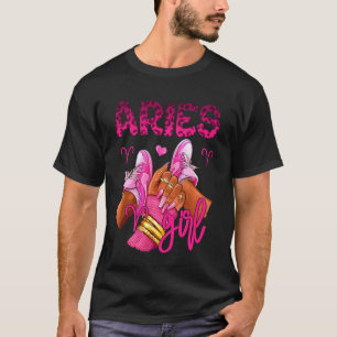 Camiseta Signo Zodíaco Áries Rainhas de Aniversário Horósco
