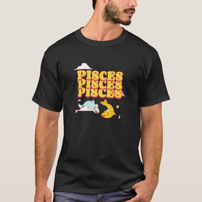Camiseta Signo Zodíaco de Peixes (Frente)