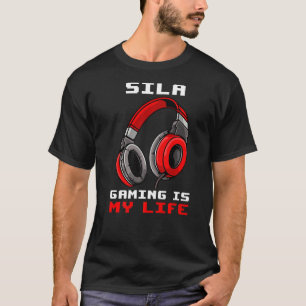 Camiseta Sila Gaming É Minha Vida Personalizada