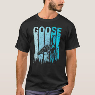 Camiseta Sílaba de Ganso Amor Vintage Retro Cisne Animal