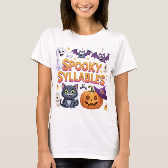 Camiseta Sílabas Assustadoras (Frente)