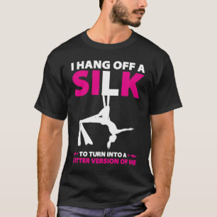 Camiseta Silas Aéreas Para O Dançarino Aéreo Da Seda Ar