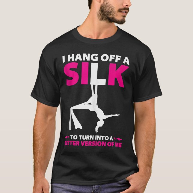 Camiseta Silas Aéreas Para O Dançarino Aéreo Da Seda Ar (Frente)