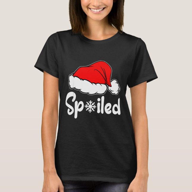 Camiseta Siled Broke Santa Hat Christmas Matching Pajamas  (Frente)