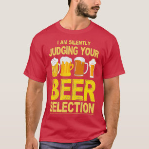 Camiseta Silenciando A Sua Cerveja Engraçada De Artesanato