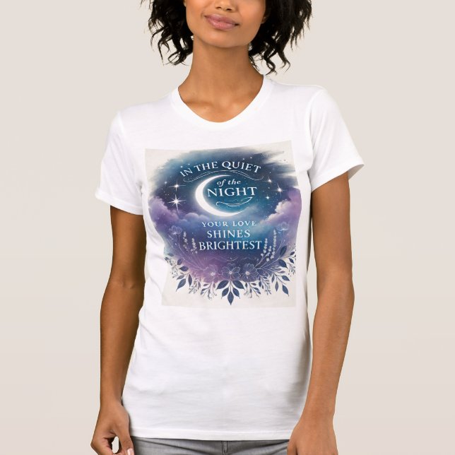 Camiseta Silêncio da Arte da IA Noite (Frente)