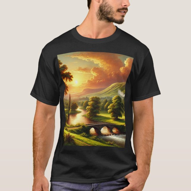 Camiseta "Silêncio e imensidão: A Inspiração da Landsca (Frente)