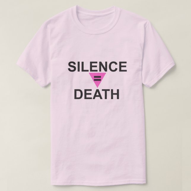 CAMISETA SILÊNCIO IGUAL À MORTE (Frente do Design)