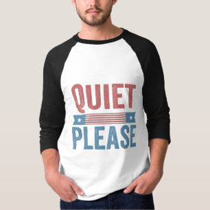 Camiseta Silêncio, Trump Harris Debate Presidente