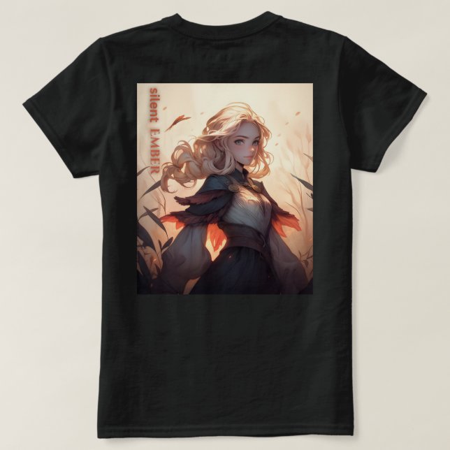 Camiseta Silent Ember (Verso do Design)