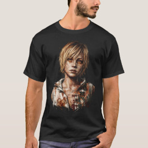 Camiseta Silent Hill 3 Heather Mason Capuz Laranja Colete J