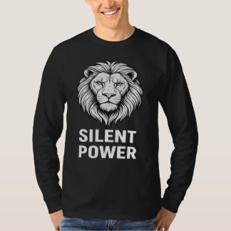 Camiseta Silent Power Men’s T-Shirt – Bold Black & White Li