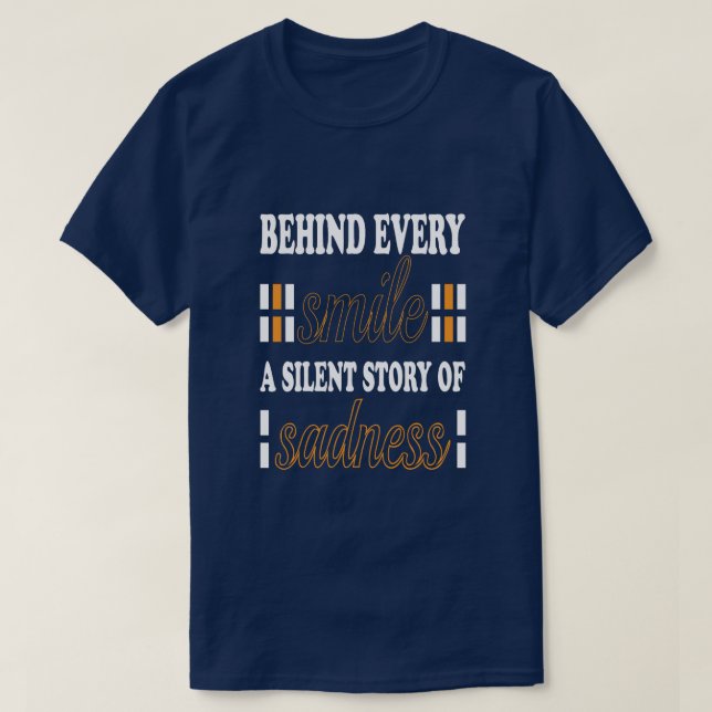 Camiseta silent story of sadness Basic Dark T-Shirt (Frente do Design)