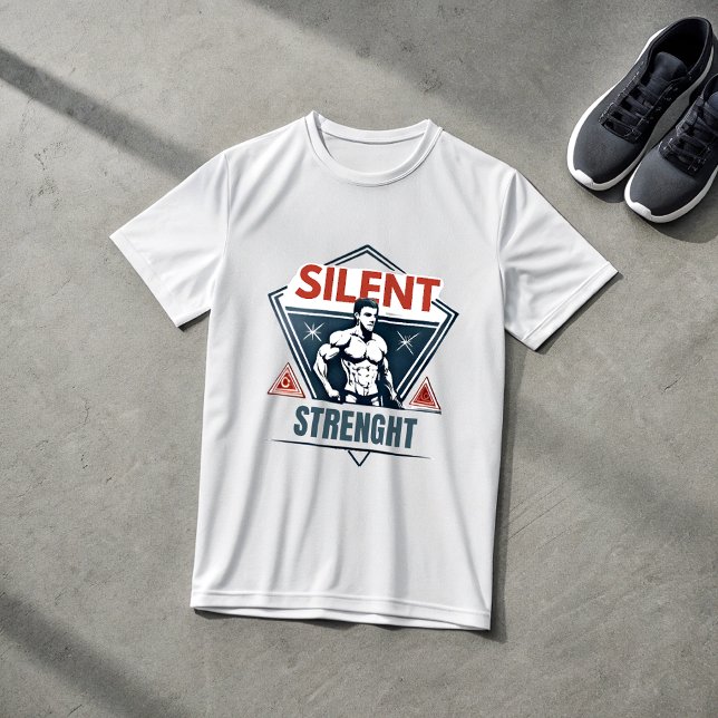 Camiseta Silent Strength Gym T-Shirt for Men | Alpha  (Criador carregado)