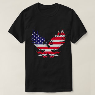 Camiseta Silhouette, a bandeira majestosa americana