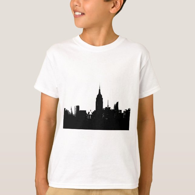 Camiseta Silhouette Black White New York (Frente)