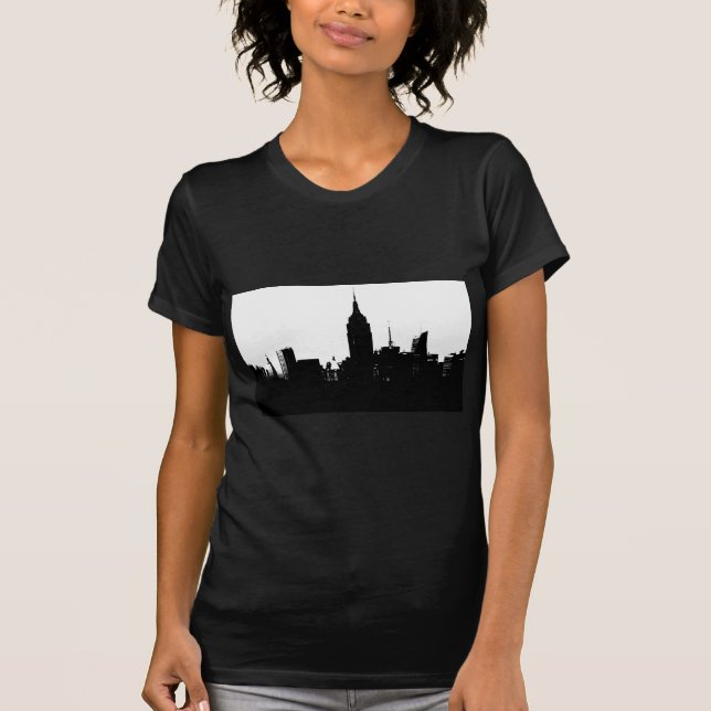Camiseta Silhouette Black White New York (Frente)