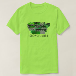Camiseta Silhouette Crowd Design, Crowdfunder, Crowdfunding