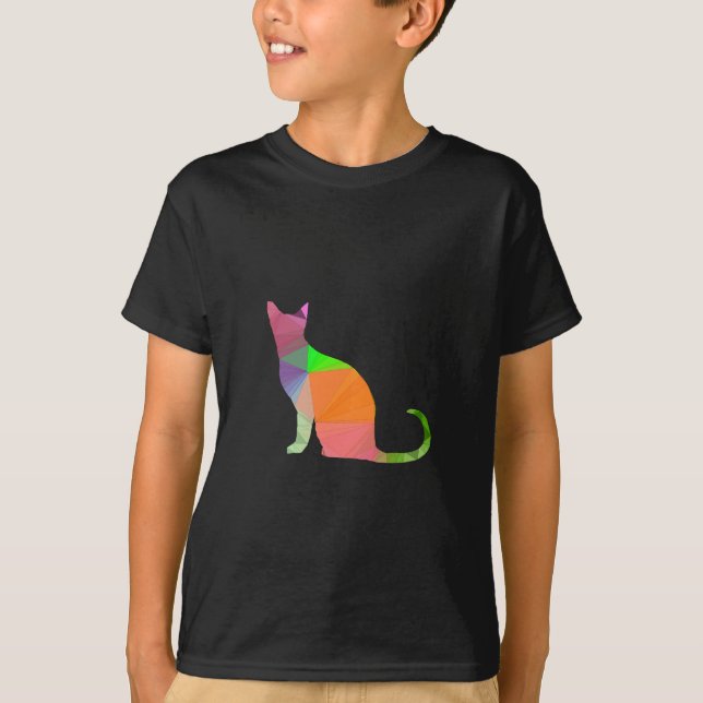 Camiseta Silhouette de Gato Baixo (Frente)