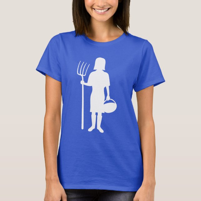Camiseta Silhouette de Poultry Farmer (Frente)
