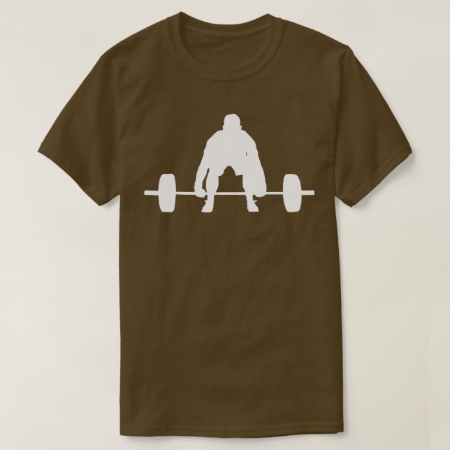 Camiseta Silhouette Deadlevantting Malhação Gym Weig (Frente do Design)