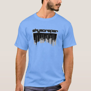Camiseta Silhouette minimalista do arranha-céu