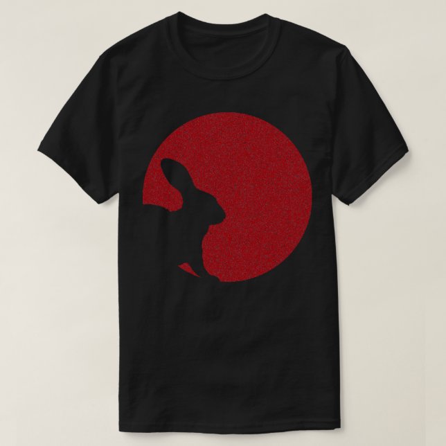 Camiseta Silhouette Mínimo Vermelho Mínimo e Distante (Frente do Design)