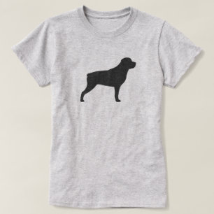 Camiseta Silhouette Rottweiler