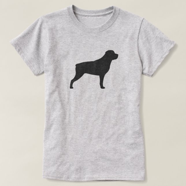 Camiseta Silhouette Rottweiler (Frente do Design)
