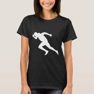 Camiseta Silhouette Sprint Runner Sprinter Executando Racer