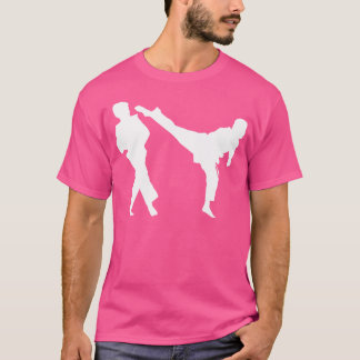 Camiseta Silhouette Taekwondo Fighter Coreano Sparing Karat