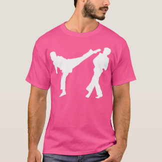 Camiseta Silhouette Taekwondo Fighter Coreano Sparing Karat