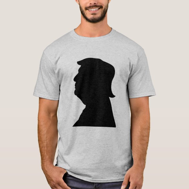 Camiseta Silhouette Trump 2024 (Frente)
