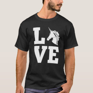 Camiseta Silhouette Unicorn Lover Horse Like Love Unicorn