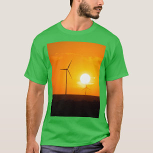 Camiseta Silhouettes para turbinas eólicas