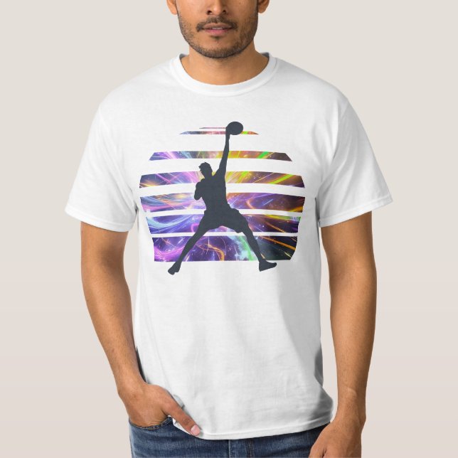 Camiseta Silhout de Bâlei | Sunset Glitch Ar (Frente)