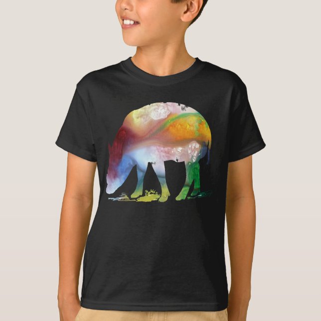 Camiseta Silhueta abstrata do Babirusa (Frente)